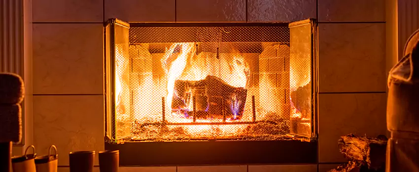 Mendota Hearth Landscape Fireplace Installation in Eugene, Oregon