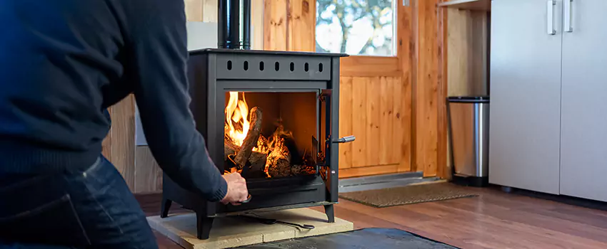 Open Hearth Wood Fireplace Installation in Eugene, OR