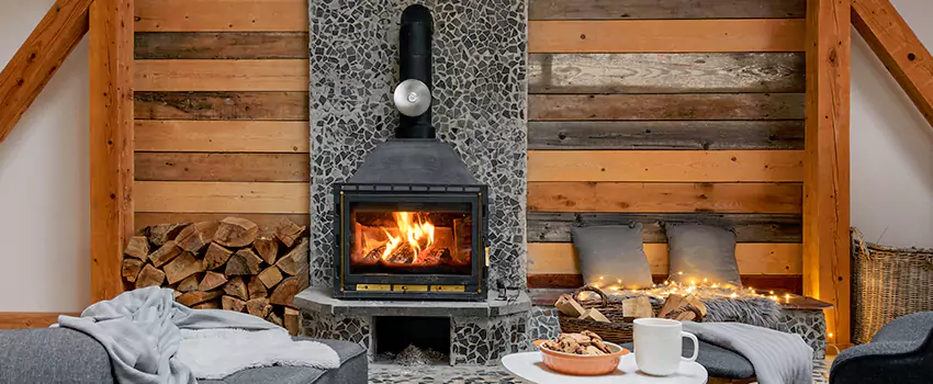 Thelin Hearth Products Direct Vent Gas Stove Fireplace Inspection in Eugene, Oregon